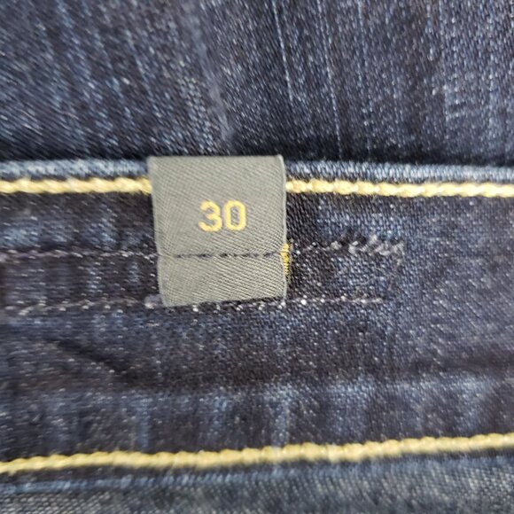 Citizens of Humanity Ava Low-Rise Straight Jeans Size 30 Blue Distressed Pockets - Picture 9 of 11